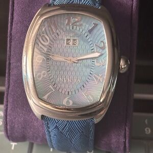 Invicta Silver Case with Blue Strap Smartwatch model 2726.